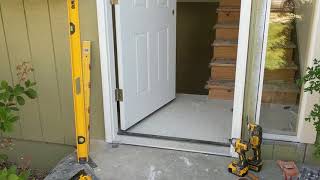 Jeld Wen Front Door Installation  Really crappy products and craftsmanship PART 1 [upl. by Loomis]