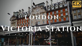 London Victoria Station Walk Through England 4K [upl. by Venetis101]