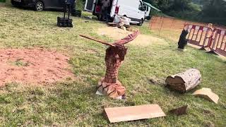 A fabulous range of wooden sculpture at Caerleon festival 2024 [upl. by Bosson]