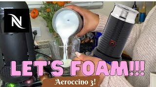 How To Foam Milk With Aeroccino 3 Make Coffee With Foam Tips amp Tricks  Easy Foamed Latte Recipe [upl. by Teador]