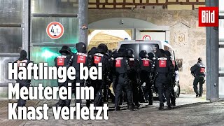 Gefängnismeuterei Polizei stürmt Knast in Thüringen  JVA Untermaßfeld [upl. by Katalin223]