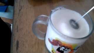 Aerolatte Review Frothing Cold Milk In Under 1 Minute [upl. by Ellenuahs]